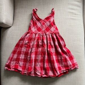 Red Plaid Kids Dress